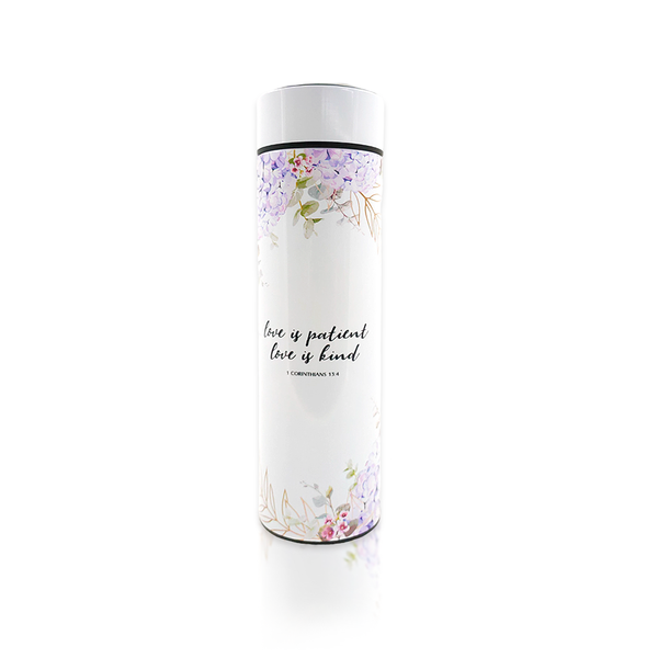 1 Corinthians 13:4 LED Thermos Flask