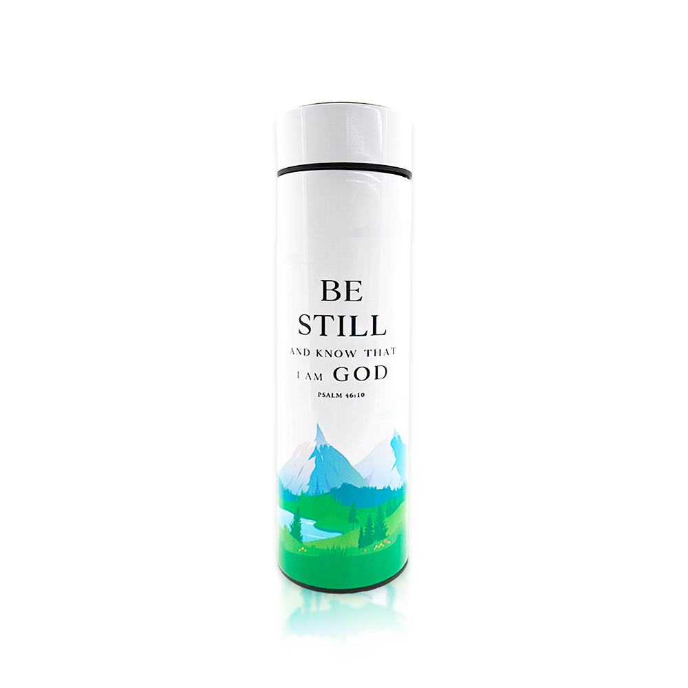 Psalm 46:10 LED Thermos Flask
