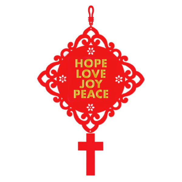 CNY Decorative Lantern Diamond 2-sided