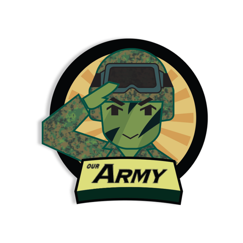 Army Soldier Velcro Patch