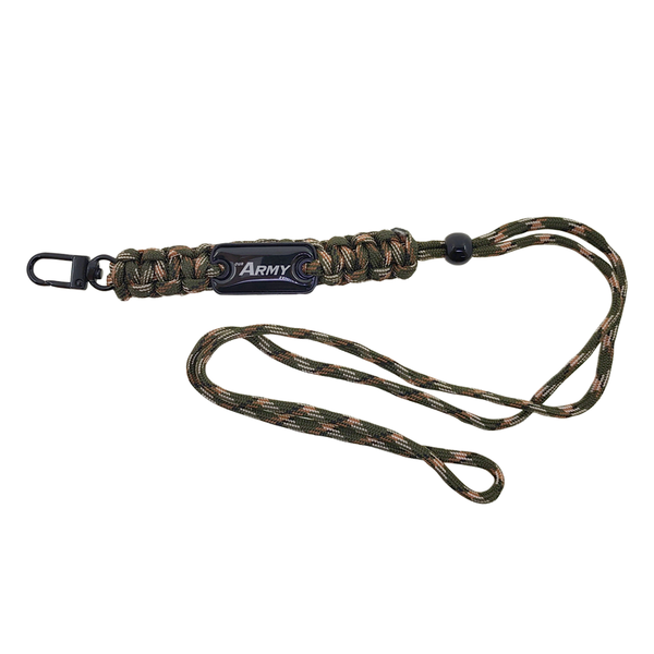 Camo Paracord Lanyard and PU Leather Card Holder