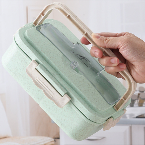 Wheat Lunch Box with Cutlery